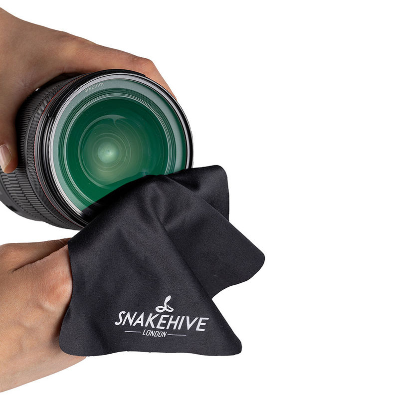 Tekrar kullanılabilir Mikrofiber kumaşlar 160-230gm Kamera lenslerini ve optiklerini temizlemek için lens kumaşı